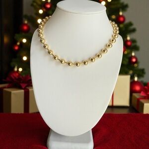 Classic Gold Bead Necklace